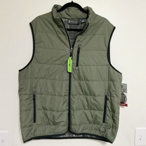Free Country Men's FreeCycle® Puffer‎ Vest Duffle Olive Size XL Gorpcore NEW
